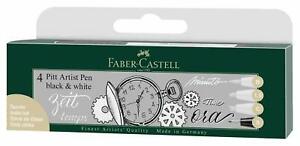 Pochette de 4 Ptit Artist Pen Noir + Blanc (S,C,1.5,B)