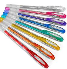 Pochette de 6 Stylos Gel Brillants Parfumés