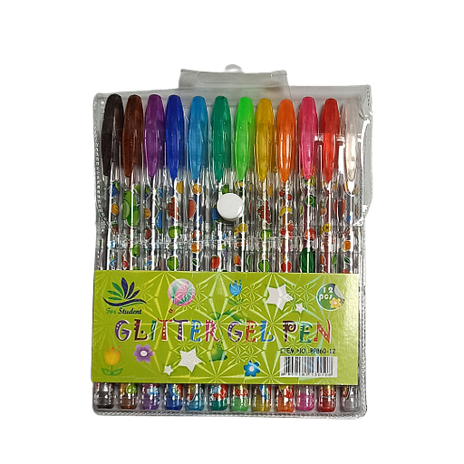 Pochette de 12 Stylos Gel Brillants Parfumés