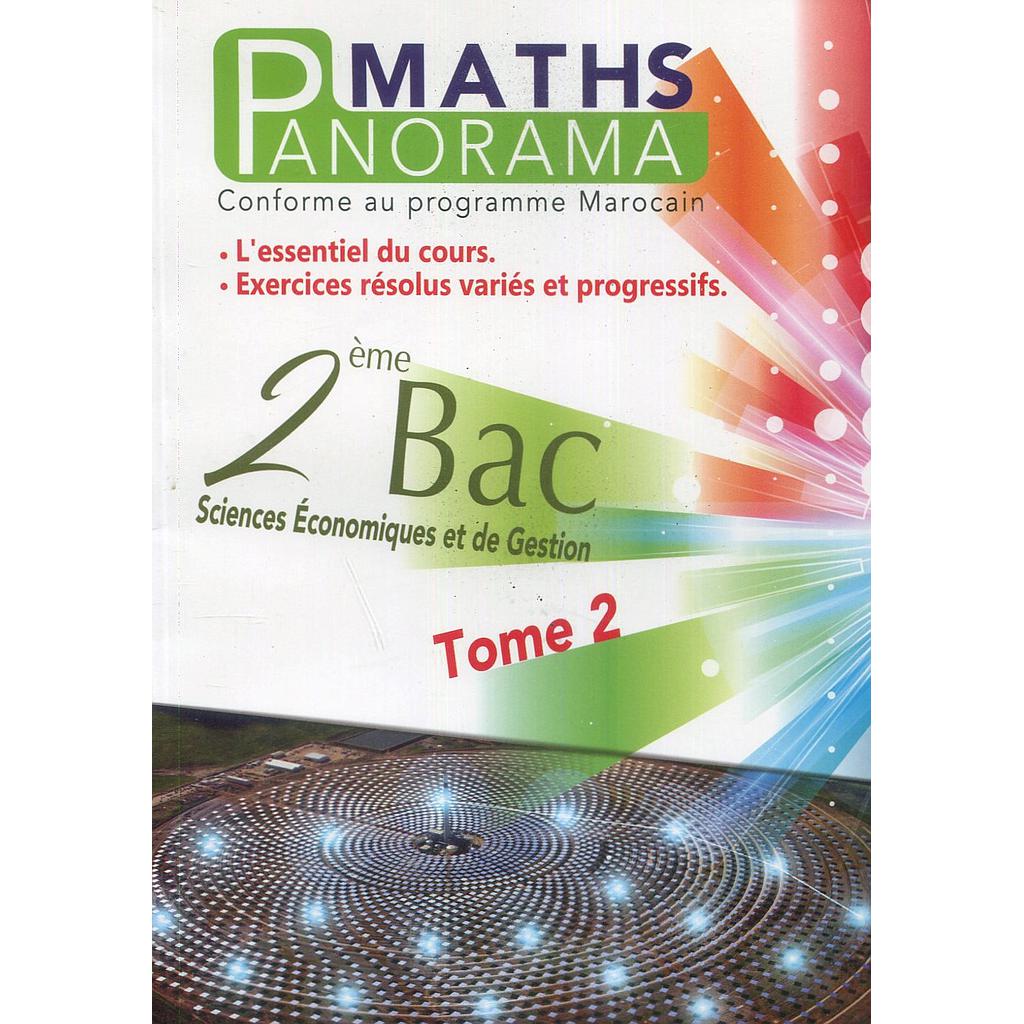 Panorama maths 2ème Bac sciences économiques et de gestion Tome 2