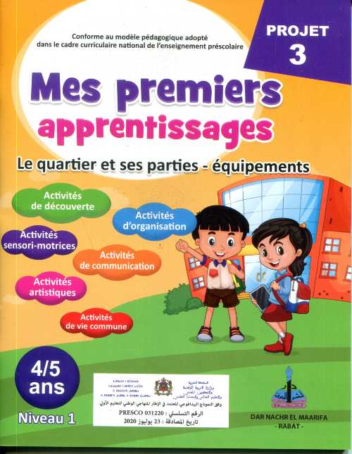 Projet 3 Mes premiers apprentissages Le quartier et ses parties équipements 4/5 Niveau 1
