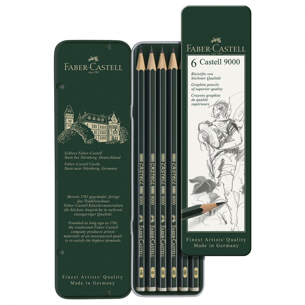 Set de 6 Crayons Graphite