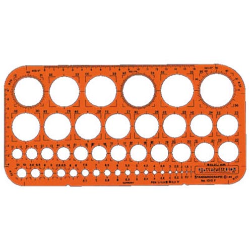 Trace cercles pairs/impairs Orange Transparent GXST1315F