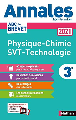 Annales ABC du Brevet 2021 Physique-Chimie - SVT - Techno