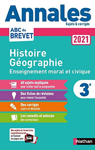 Annales ABC du Brevet 2021 Histoire-Géographie Enseignement Moral et Civique