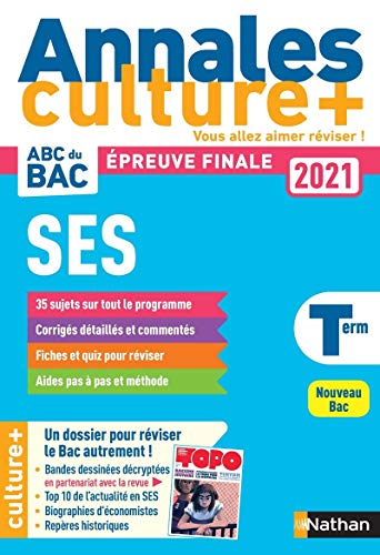 Annales Culture+ - ABC du Bac 2021 - SES