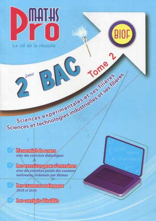 Pro Maths 2ème BAC T 2 Biof