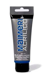 Tube de peinture Acrylique Bleu Coblat