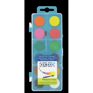 Palette de 10 Pastilles +pinceau et godet