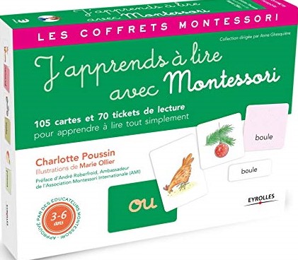 J'apprends à lire avec Montessori  - 105 cartes et 70 tickets de lecture pour apprendre à lire tout simplement
