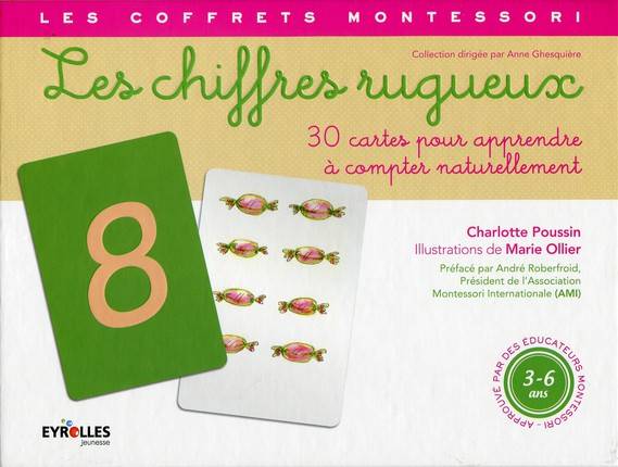 Les chiffres rugueux - pédagogie Montessori