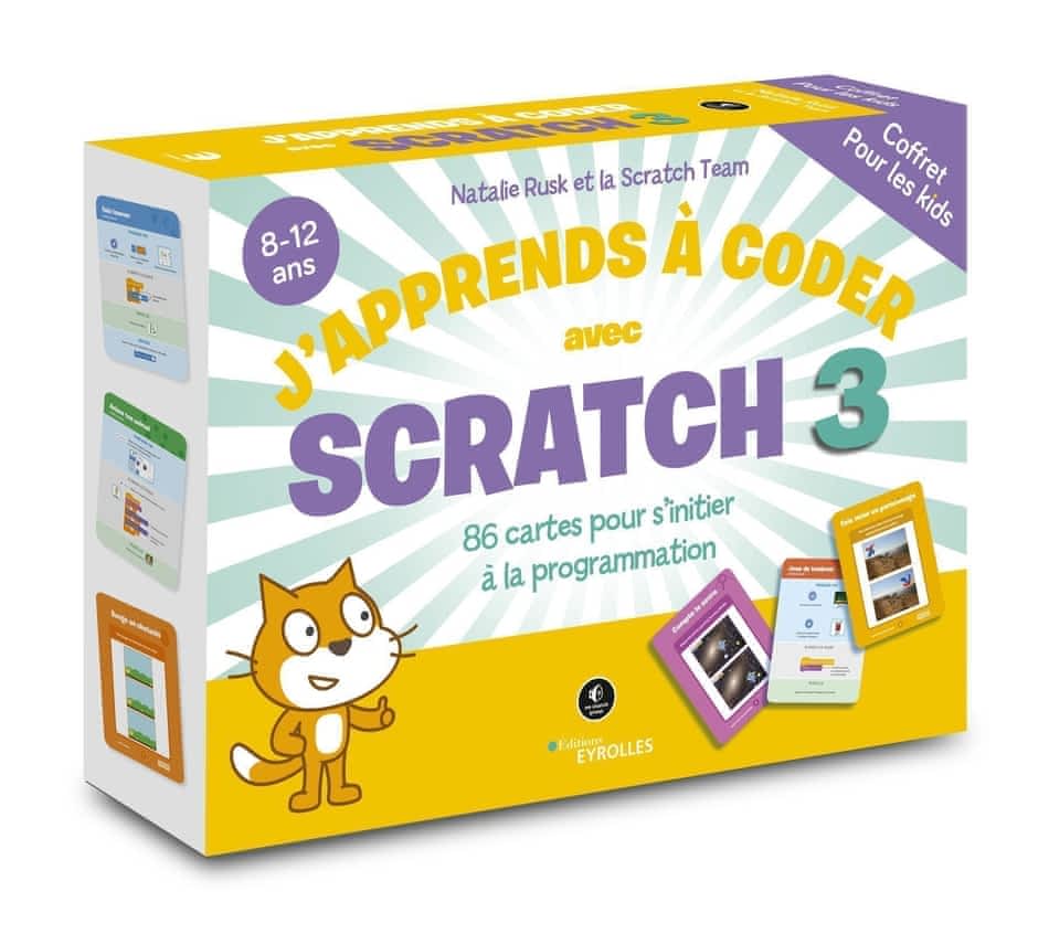 Coffret j'apprends à coder avec Scratch 3  - 86 cartes pour s'initier à la programmation