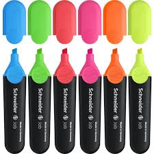 Pochette de 6 surligneurs Fluorescents JOB 150 Schneider