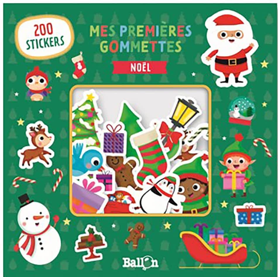 Mes Premières Gommettes Noël - Pochette de 200 Gommettes