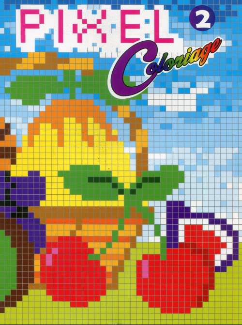 PIXEL Coloriage Fruits 2
