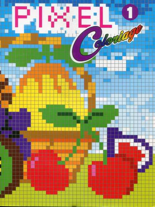 PIXEL Coloriage Fruits 1