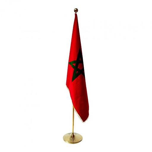 Drapeau Maroc avec support 32cm