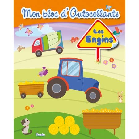 Mon bloc d'autocollants - Les engins