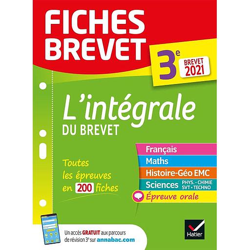 Fiches Brevet - L'intégrale du brevet 3e