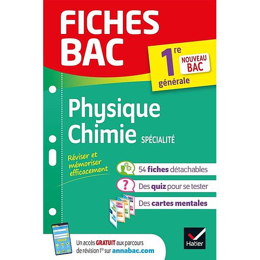 Fiche Bac - Physique-Chimie spécialité 1re