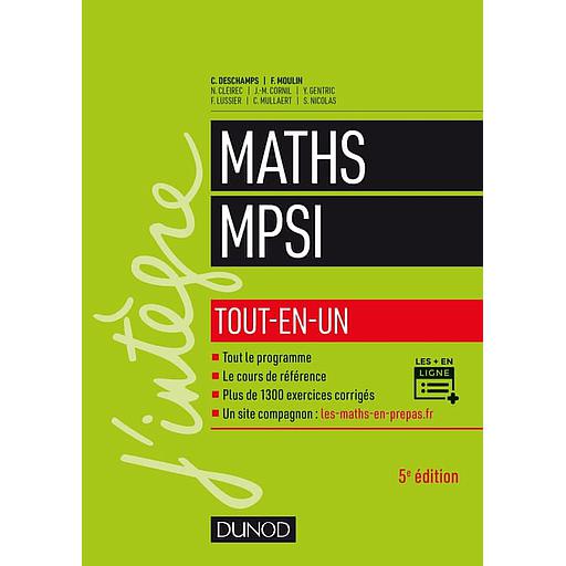 Mathématiques MPSI  - Tout-en-un