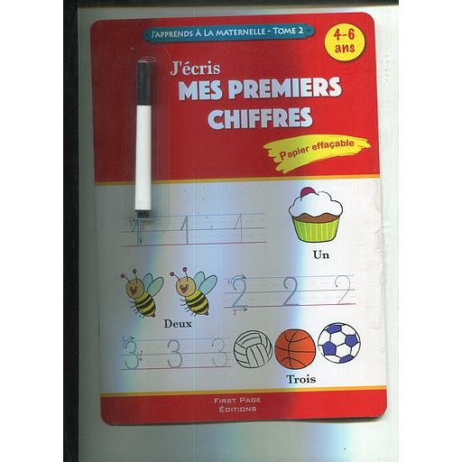 j'écris mes premiers chiffres