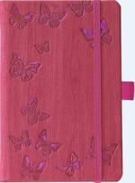Carnet ligné avec pochette à soufflet intégrée - Papillons