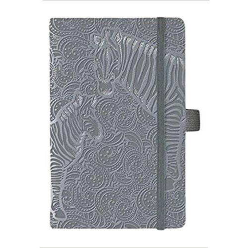 Carnet ligné avec pochette à soufflet intégrée - Zèbre