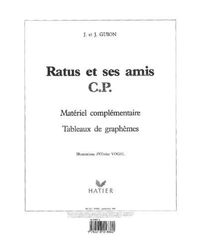 Ratus et ses amis CP, 50 Tableaux de graphèmes (matériel collectif)