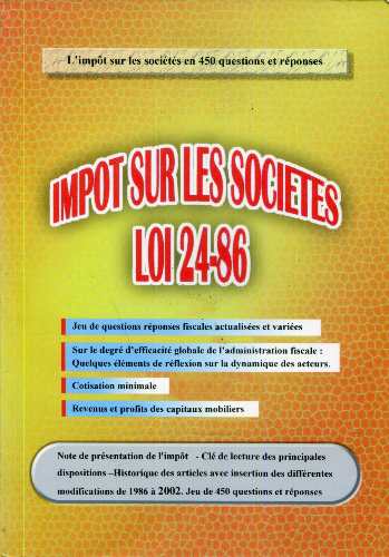Impôt sur les sociétés - Loi24-86