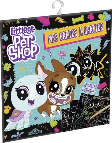Mes cartes à gratter Littlest Pet Shop avec 1 bâtonnet