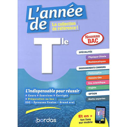 L'année de Tle spécialités physique-chimie / maths + enseignements communs