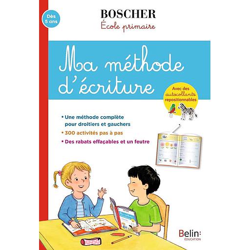 Ma méthode d'écriture  - Avec des autocollants repositionnables et un feutre effaçable