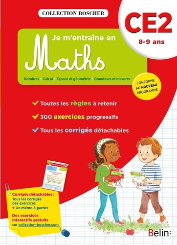 Je m'entraîne en Maths CE2  - 8-9 ans