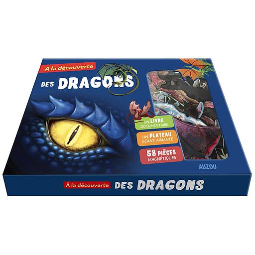 A la découverte des dragons  - Un livre documentaire, un plateau géant animé, 58 pièces magnétiques