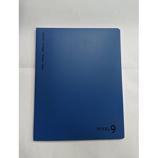 Cahier Piqué 17x22 cm 48P 90G Polypro Bleu Ref:6570