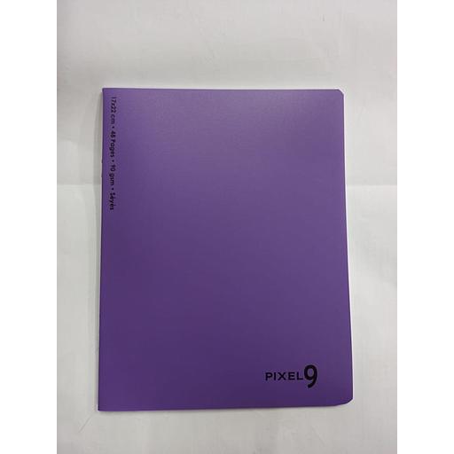 Cahier Piqué 17x22 cm 48P 90G Polypro Violet Ref:6575