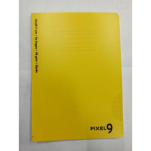 Cahier Piqué 21x29.7 cm 96P 90G Polypro Jaune Ref:6591