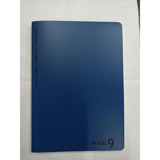 Cahier Piqué 21x29.7 cm 192P 90G Polypro Bleu Ref:6594