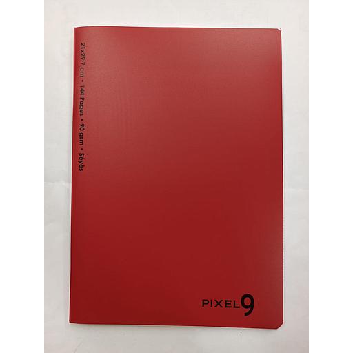 Cahier Piqué 21x29.7 cm 144P 90G Polypro Rouge Ref:7888