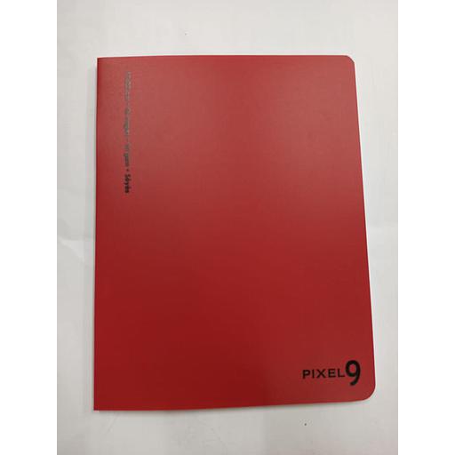 Cahier Piqué 17x22 cm 96P 90G Polypro Rouge Ref:06577