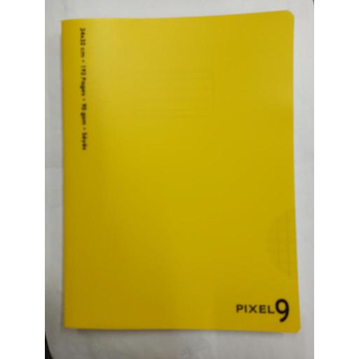Cahier Piqué 24x32 cm 192P 90G Polypro Jaune Ref:6609