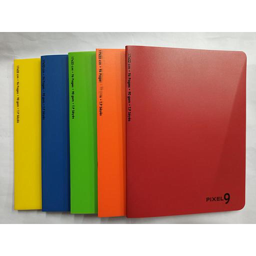 Cahier Piqué TP 17x22 cm 96P 90G Polypro Ref:07913