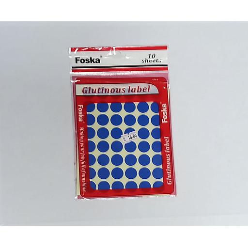 Gommettes Couleur Bleu10 Planches