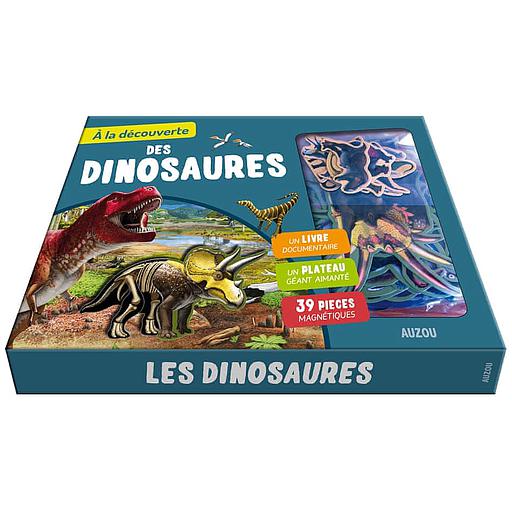 A la découverte des dinosaures  - Avec 1 plateau aimanté et 39 pièces magnétiques