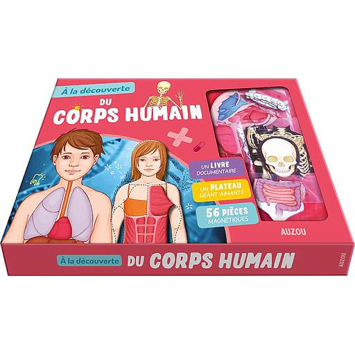 A la découverte du corps humain  - Avec 1 plateau aimanté et 39 pièces magnétiques