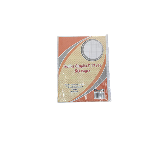 Feuilles Mobiles Perforées Blanches Séyès 17 x 22 80P 60G