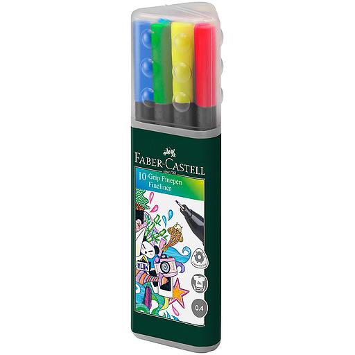 Grip Finepen 0,4 - Boite de 10 Couleurs