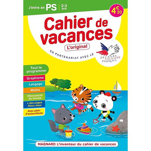 Cahier de vacances j'entre en petite section