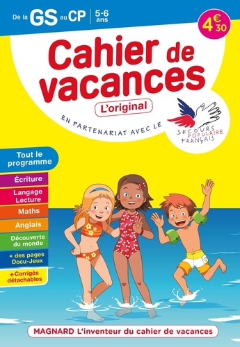Cahier de vacances de la GS au CP